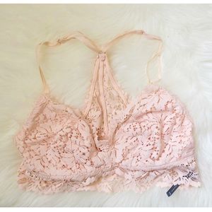 Aerie Pretty Pink lace bralette